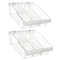 Azar Displays Deep Bin Tray Kit, Med W/ Adjustable Dividers, up to 3 Compartments for Pegboard or Slatwall, 2PK 556130-M-DIV-2PK - alternate 1